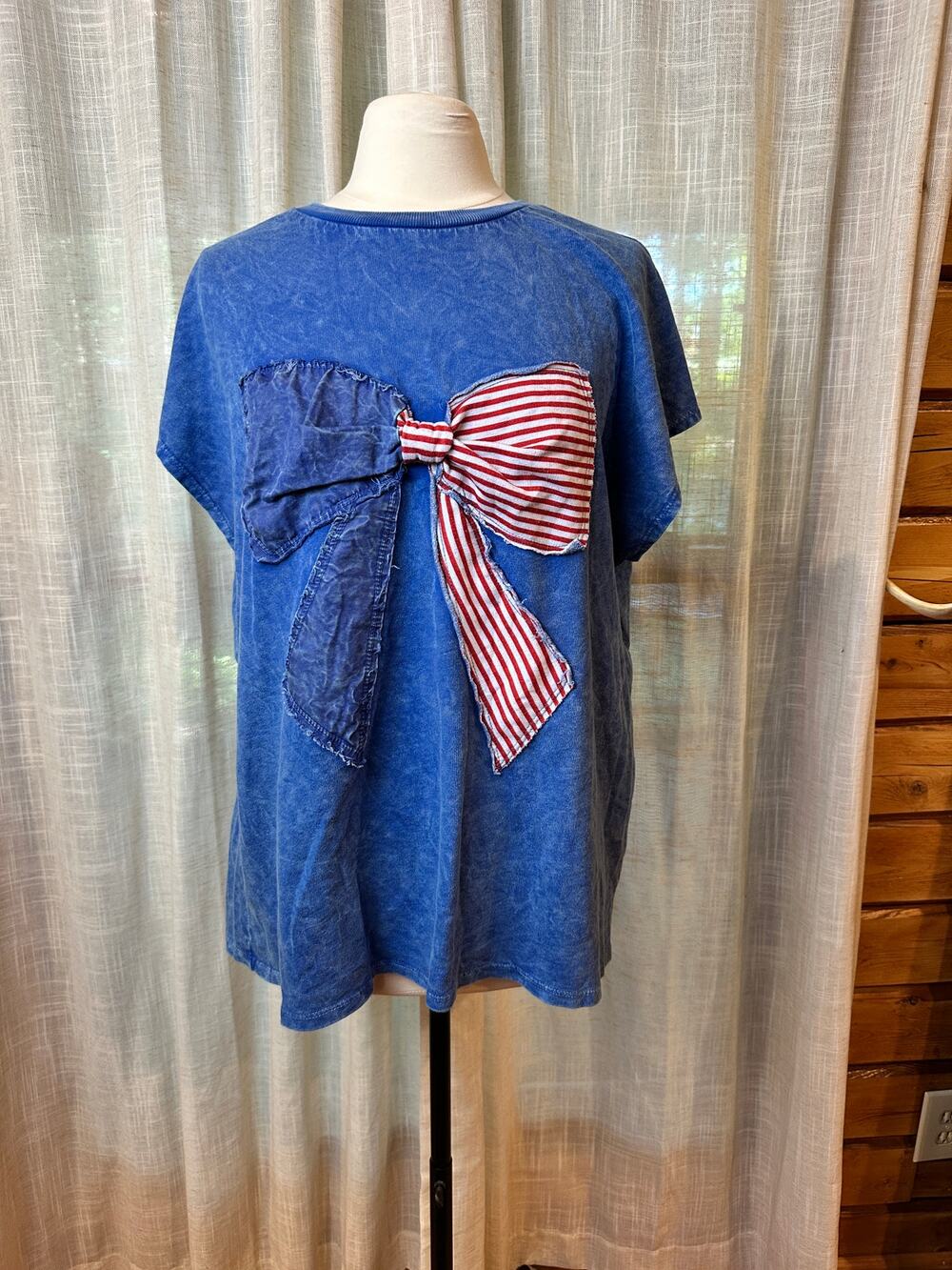 J Her Patriotic Bow shirt